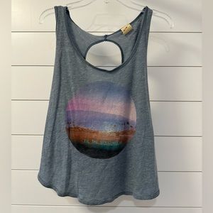 Hollister “till the sun comes up” tank top size small